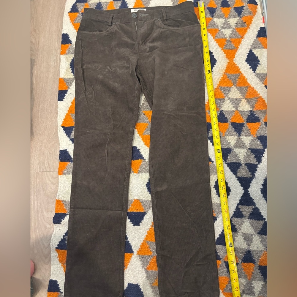 Billabong Brown Corduroy Men Pants